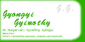gyongyi gyimothy business card